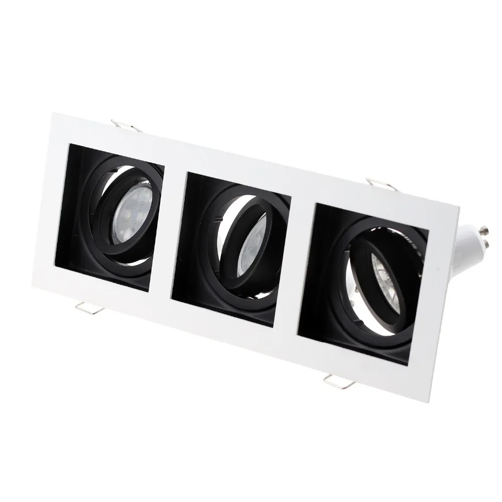 

Led Downlight Recessed Down Light Square Led Ceiling Down Light Lamp Indoor AC85-265V Driver Mr16 Fitting Fixtures