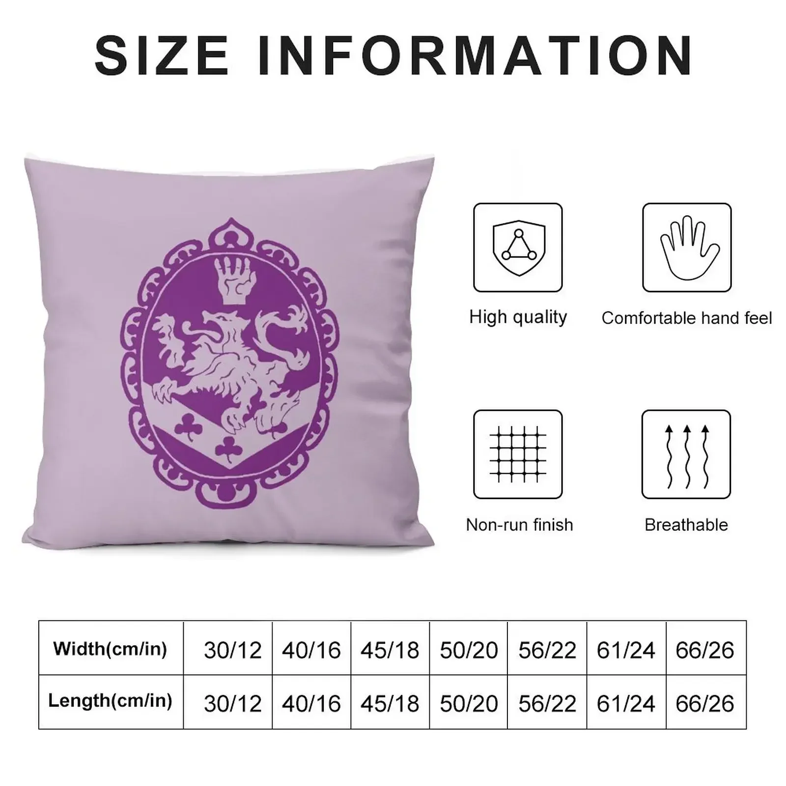 The Cullen Crest in Candy Grape Throw Pillow Cushions Cushions Home Decor Christmas Pillow Covers pillow