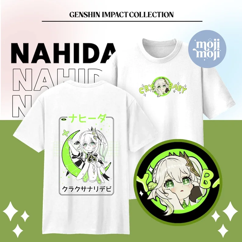 Genshin Impact Nahida T-shirt, Genshin Kusanali Shirt