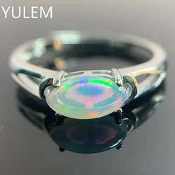 Natural Opal Ring 4*8mm Natural Maquise Gemstone Silver Ring 925 Silver Opal Ring for Daily Women Daily Wear