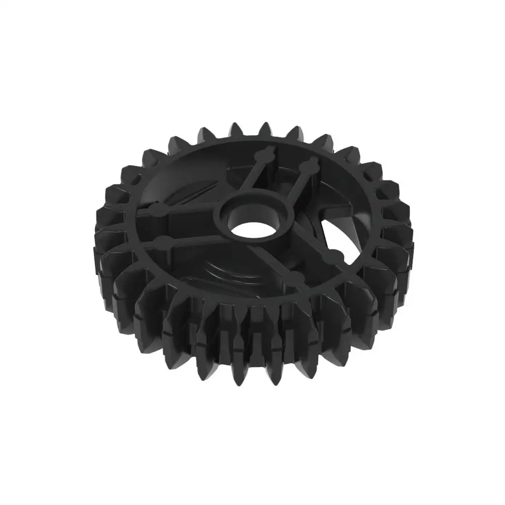 Gobricks 1PC 65413 Differential Gear Bricks 28 Teeth with Parts Round Axle Hole Compatible MOC Gear Rally Car Kid Toy Particle