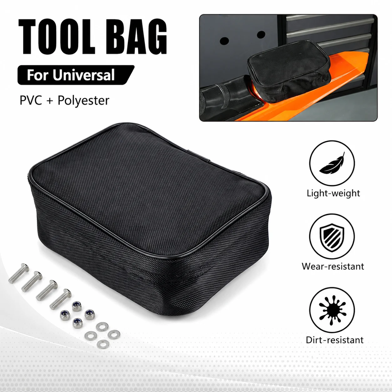 Motorcycles Tool Bag Universal For Honda For Yamaha For KTM For Surron Rear Toolkit Pack Storage Bags Dirt E-bikes Accessories