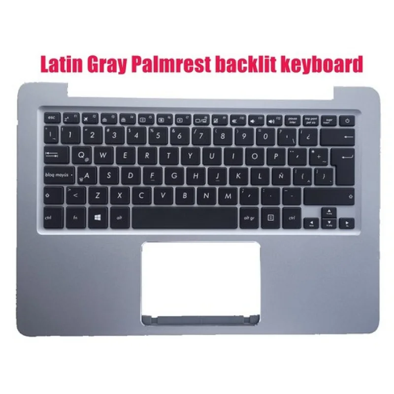

Y+Latin Gray Palmrest backlit keyboard for Asus UX410U UX410UA UX410UF UX410UQ
