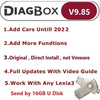 2023 Latest Diagbox V9.85 PC Version Direct Installation Work With Lexia3 PP2000 Diagnose Adaptations For Peogeot