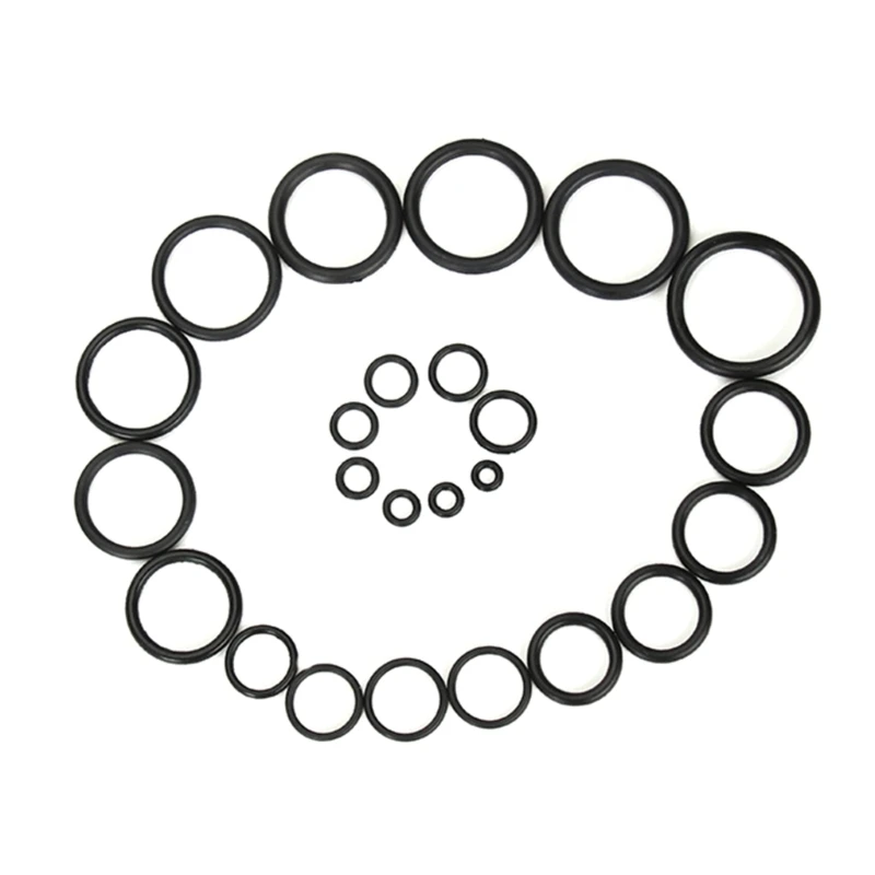 M6CF 740Pcs O Rings 24 Size Rubber Washers Black O-Rings Gasket for Quick Repair
