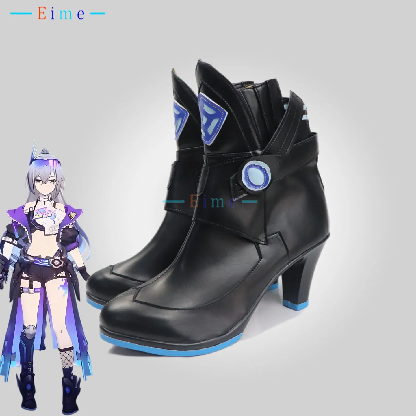 Косплей-туфли Silver Wolf LV 999 по игре Honkai Star Rail, черные туфли на высоком каблуке, большие размеры, для Хэллоуина и карнавала, на заказ