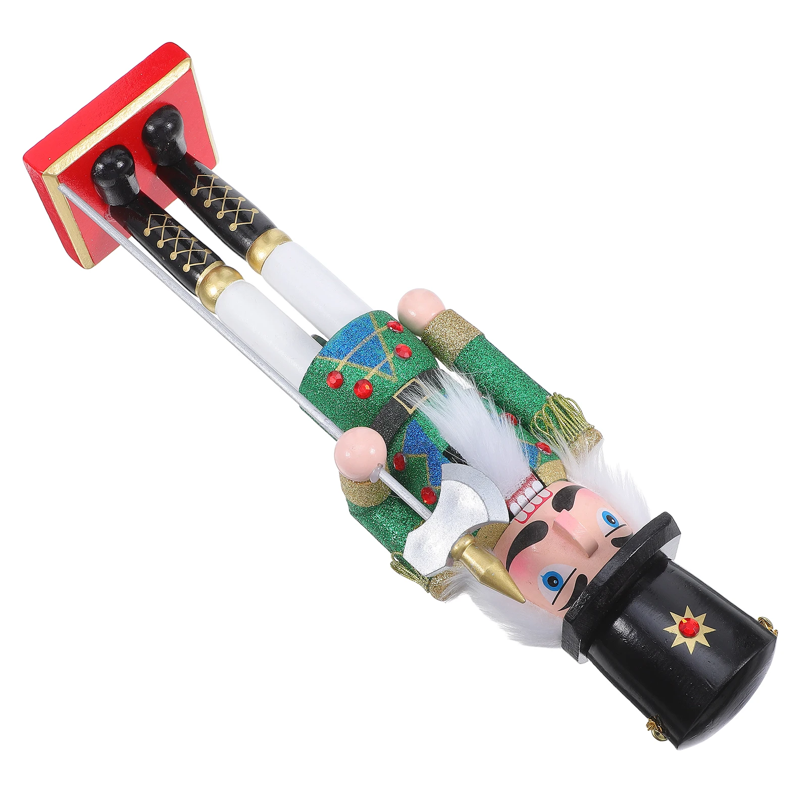 

Stunning Wooden Nutcracker Xmas Desktop Ornament Traditional Christmas Fireplace Shelf Table Decoration Xmas Wood Nutcracker