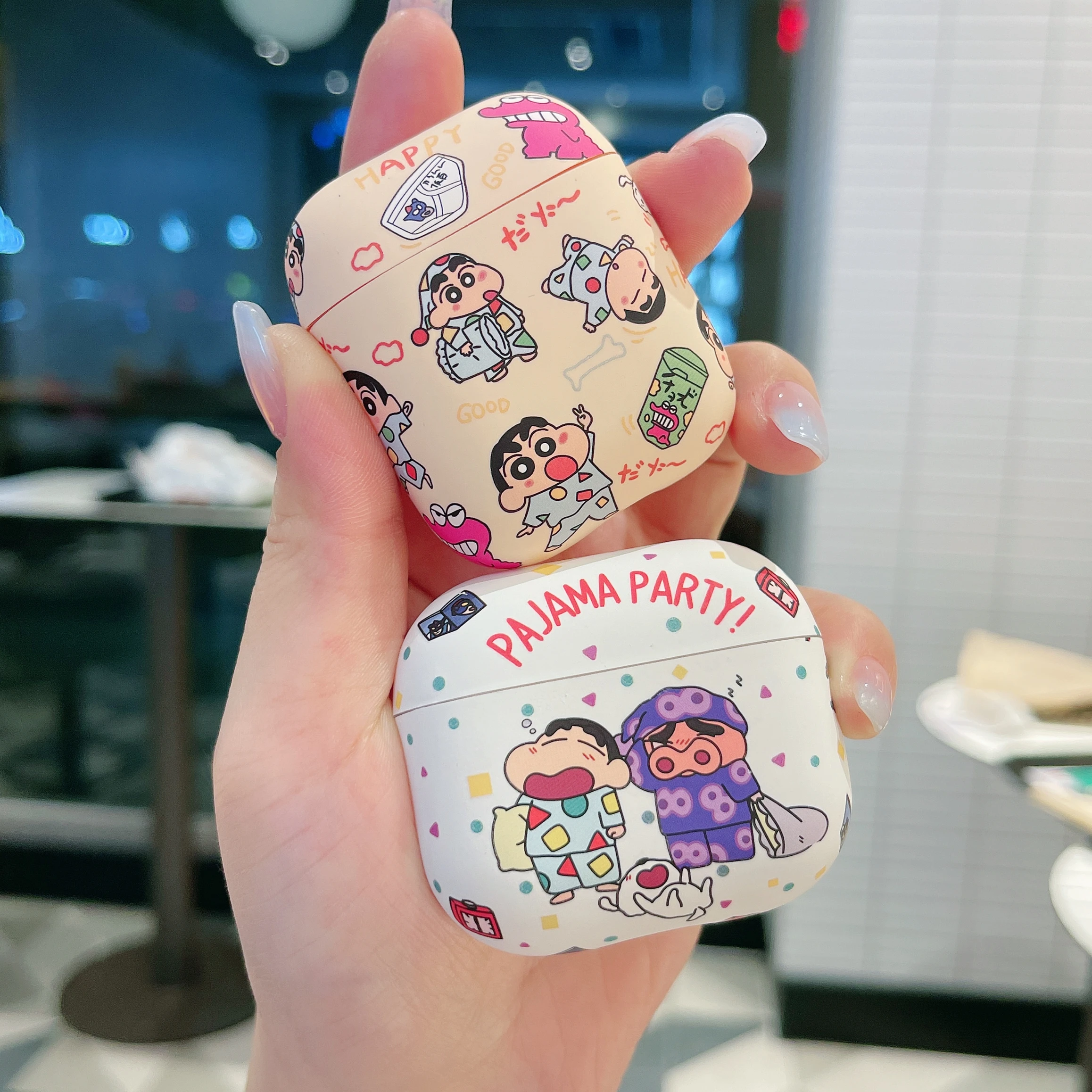 

Creativity Birthday Gift Animation Cute For Crayon Shin-Chan Cartoon Anti-drop Headphone Case For Airpods 4,3,2,1,Pro 2,pro 3
