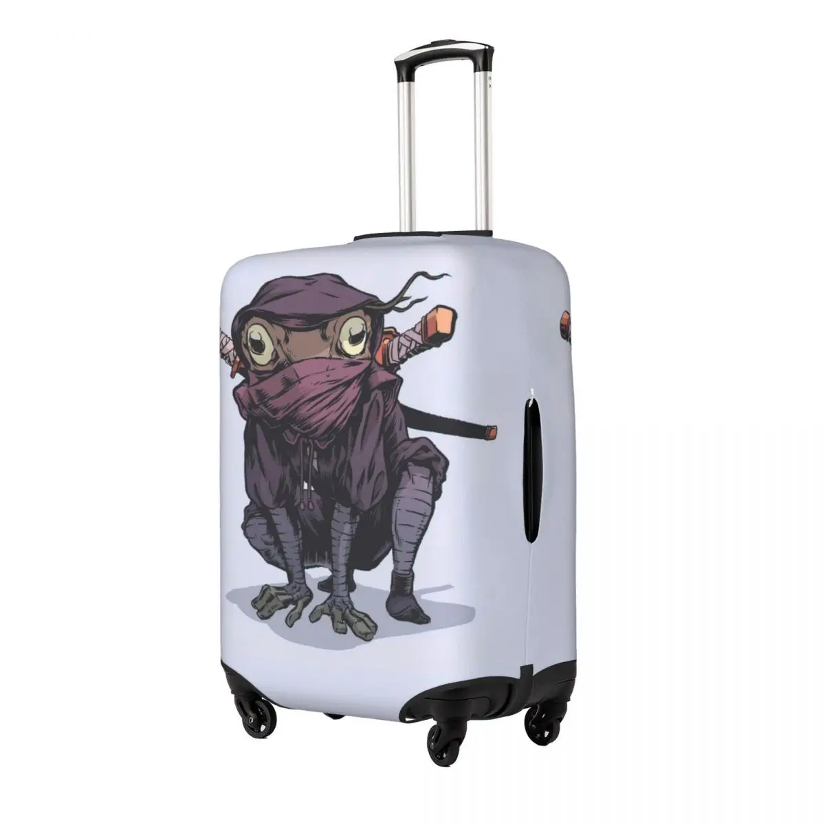 Samurai Frogs Print Luggage Protective Dust Covers Elastic Waterproof 18-32inch Suitcase Cover Travel Accessories