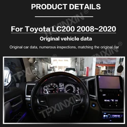 For Toyota Land Cruiser 200 LC200 2008~2020 Instrument Display Speed Meter LCD Cluster Car Radio Multimedia Player GPS Navi