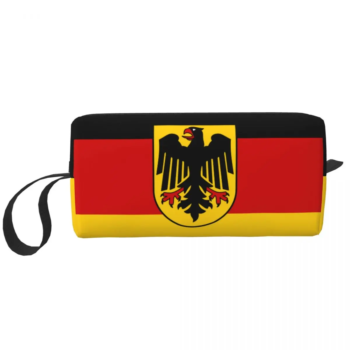 

Germany Flag Travel Toiletry Bag for Women German Patriotic Cosmetic Makeup Organizer Beauty Storage Bags Dopp Kit Case Box