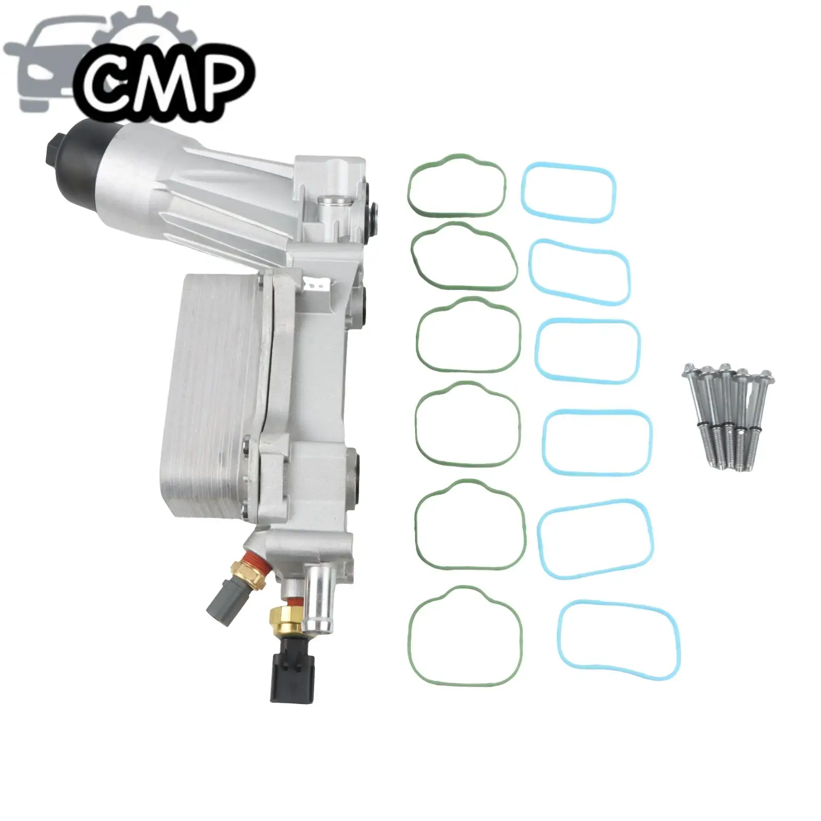 

1set 68105583AE 68105583AA Car Oil Cooler Aluminum Oil Filter Adapter Housing Assembly For Jeep Dodge Chrysler Ram 3.6L
