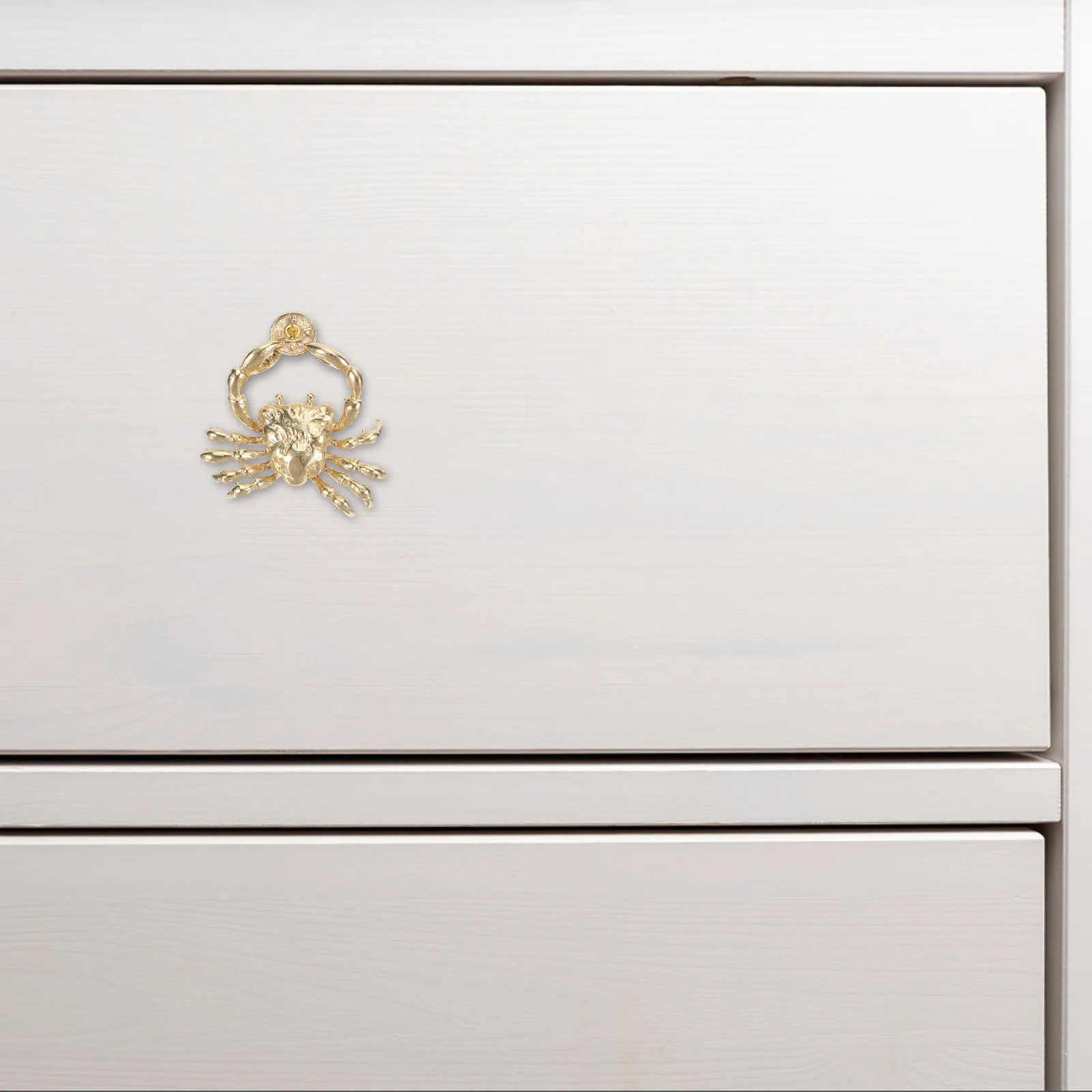 

Brass Crab Cabinet Handle Vintage Decorative Knob Kitchen Cabinet Dresser Drawer Pull Ocean Theme Wardrobe Hardware Furniture