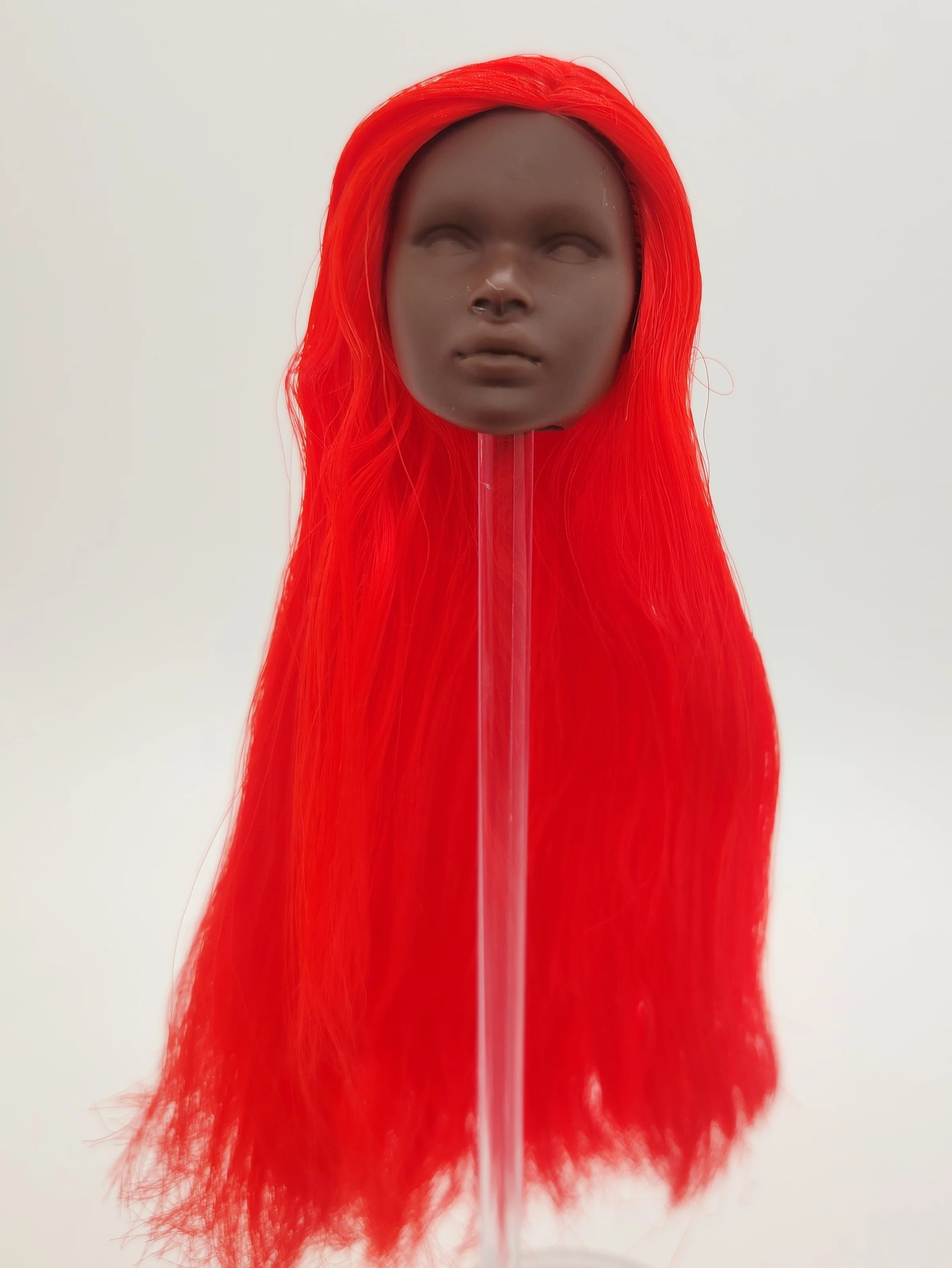 

Fashion Royalty Doll Head Nadja Rhymes Nu.Face Dark a Skin Red Hair Collectible Fashion Doll Head