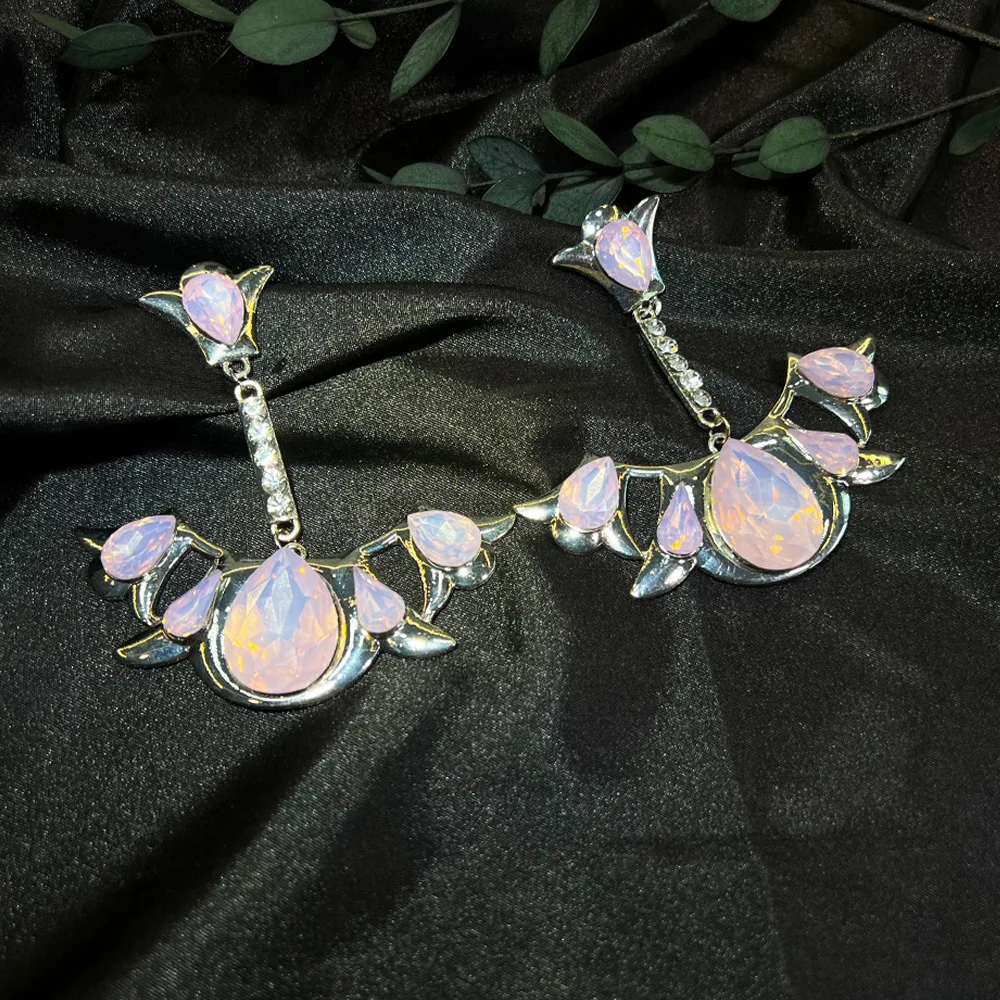 

DIY accessories The new haute couture vintage European and American fashion purple light shines full of haute stone exaggerated