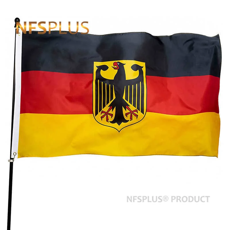 German Eagle Flag 90x150cm Polyester Pongee Printed Decorative Germany Flags and Banners For Decoration Celebration Parade