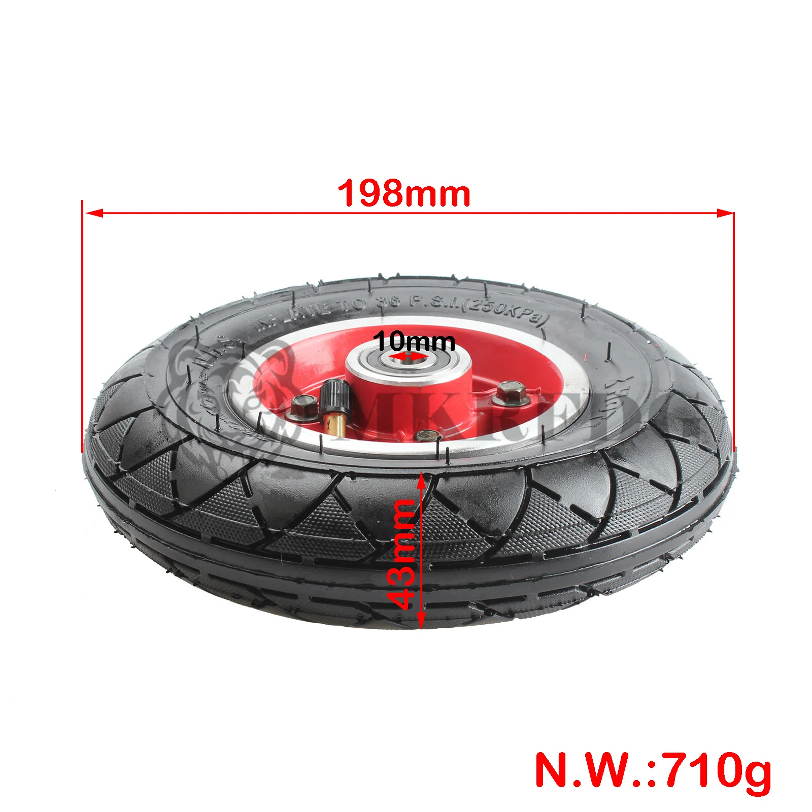 HOTA 8 inch Wheel 200x50 Pneumatic Tire for Speedway Mini 4 Pro Front Wheel Electric Scooter Part&accessories