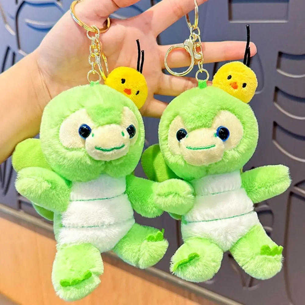 New Cartoon Sea Turtle Bag Pendant Tortoise Duck Plush Doll Keychain Creative Car Key Ring Gifts