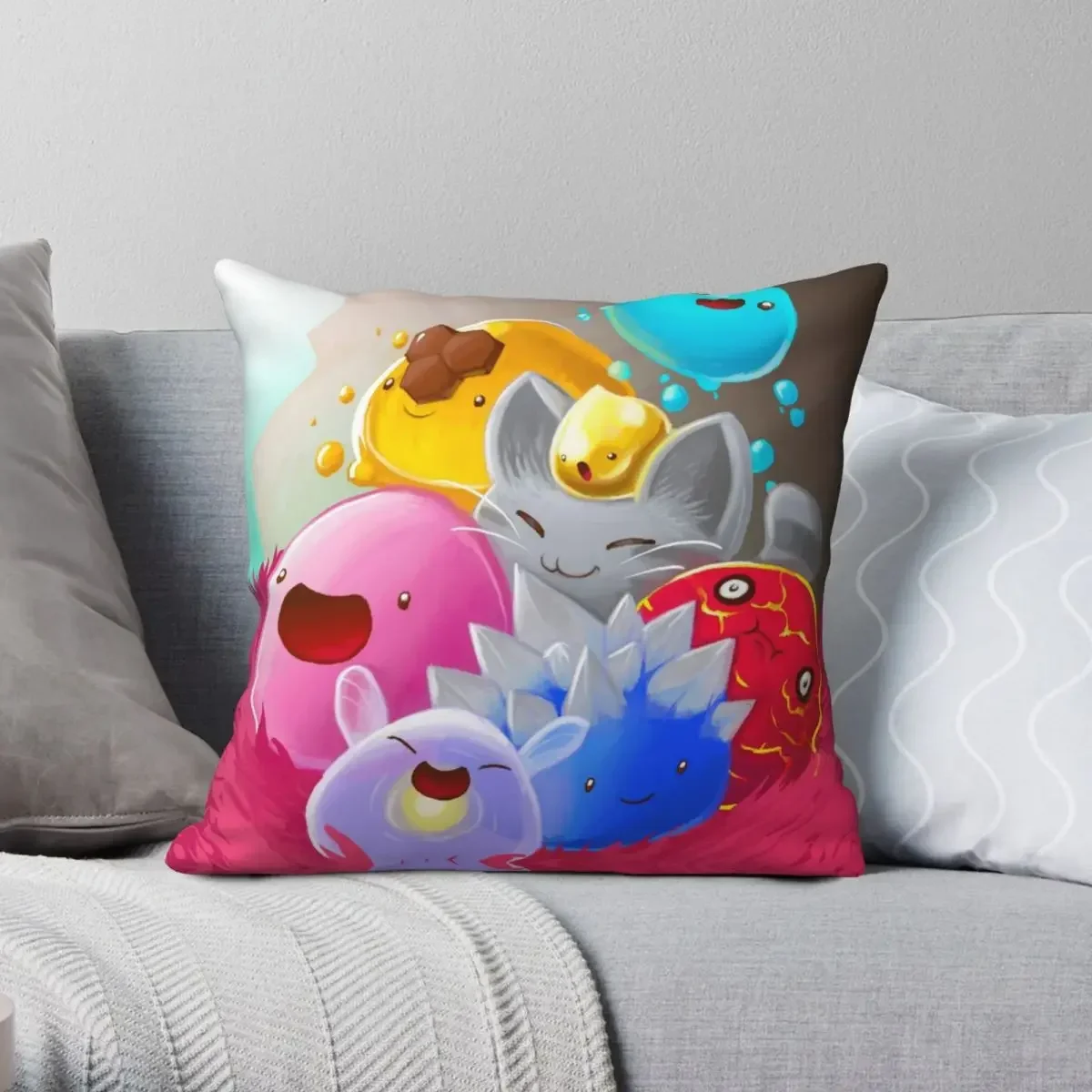 Slime Rancher Pillowcase Polyester Creative Zip Decorative Pillow Case Home Cushion Cover