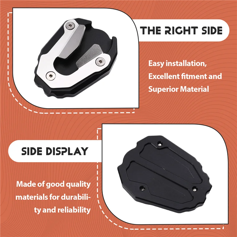 

Enlarged Base Aluminum Kickstand Extender Foot For Tiger900 Rally PRO Motorcycle Side Stand Extension