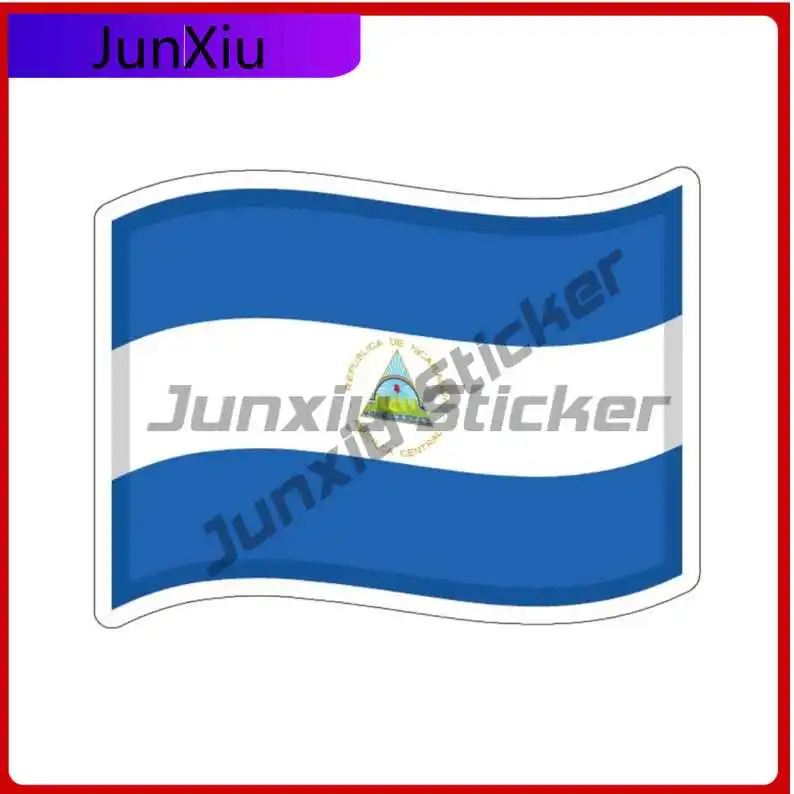 

Nicaragua Flag Sticker Nicaraguan Flag Decal Decoration Funny Rv Camper Windows Windshield Luggage Kayak Suv Gift Laptop Phone