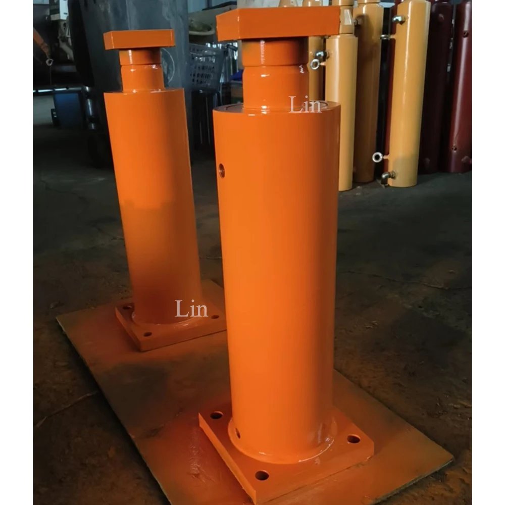 Square Flange 50ton 300mm Double Acting Hydraulic Press Machine Lifting Jack with 2.2kw Oil Pump