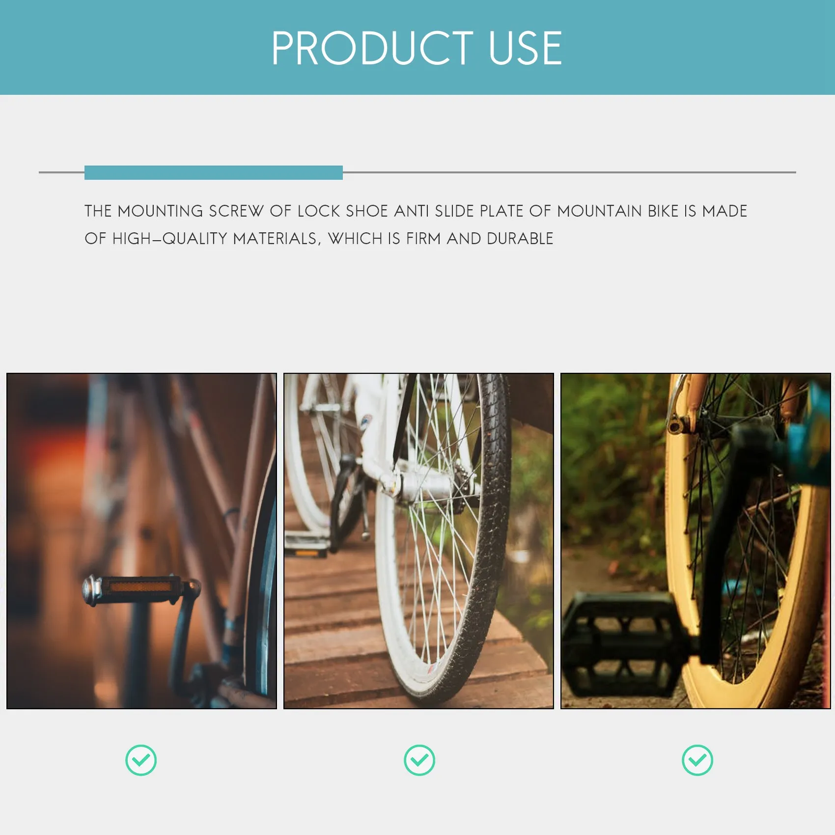 เป็นมิตรกับสิ่งแวดล้อม 8 ชิ้น MTB จักรยานล็อครองเท้า Cleat สกรูยึดสําหรับ Shimano SPD Self - Locking Pedal Lock เหล็กสีดํา