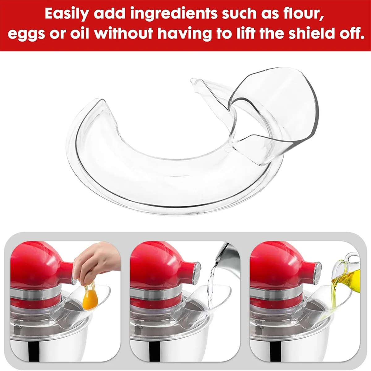 Горячая новинка для KitchenAid, подставка для миксеров с наклонной головкой на 4,5–5 литров, защитный экран для надежного заливания и крышки для чаш миксера, защитные крышки от брызг для миксера