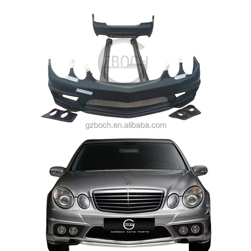 

High Quality Bumper Kit for Mercedes for Benz W211 E Class Upgrade to WALD Body Kit FRP Front Bumper Side Skirt Rear Bumper