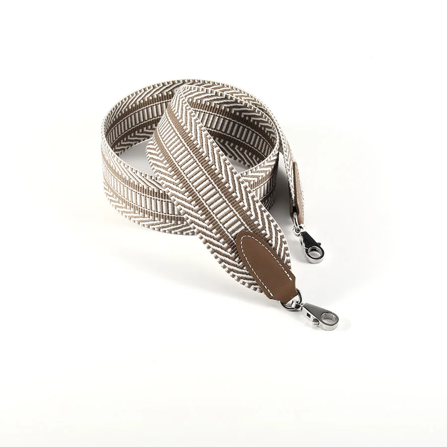 Холщовый ремешок шириной 5 см в сочетании с прошитым вручную ремешком для сумки Etoupe Swift, подходит для ремня для сумки Kelly