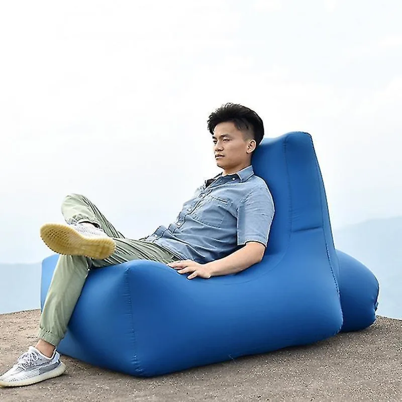 Outdoor Chair Inflatable Sofa Square Bottom Armchair Air Beach Camping Travel Rest Furniture Camping Leisure Seat Folding