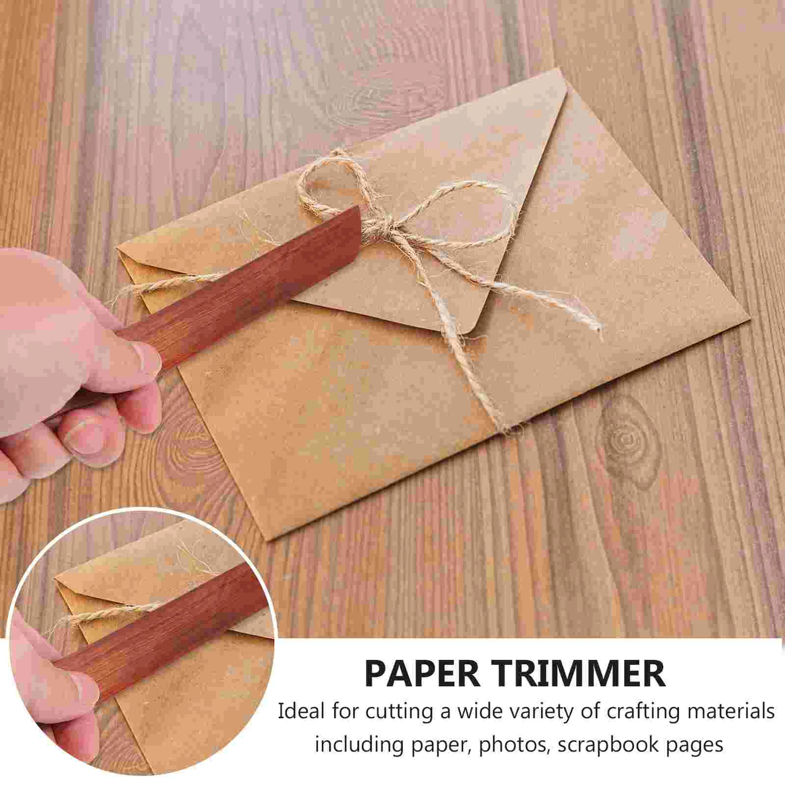 Letter Opener Portable Paper Slitter Openers Wood Envelope Safety Utility Cutters Cutting Tool