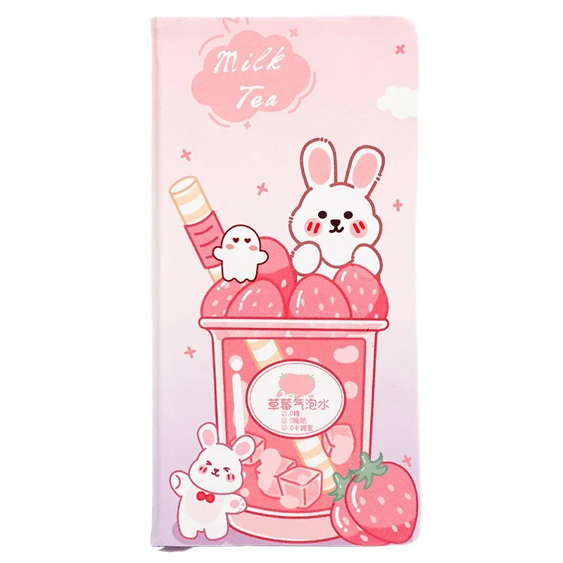 Week Hand Ledger Ins Wind Milk Tea Limited Grid Notebook Cartoon Girl Heart Carrying Diary Book Notebook
