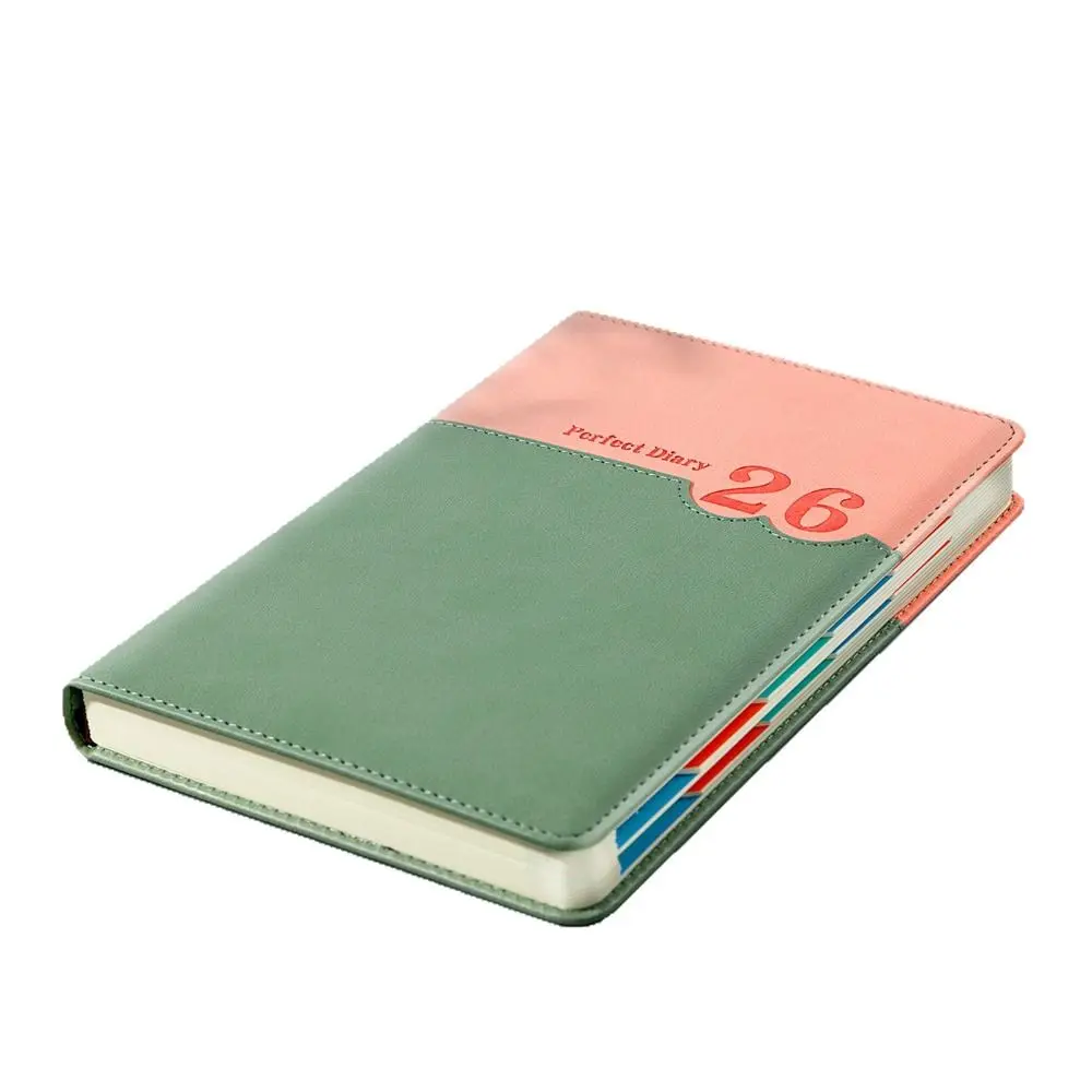365 días 2026 planificador de horarios Bloc de notas eficiencia papel grueso A5 Agenda cuaderno de planificación inglés resistente al desgaste