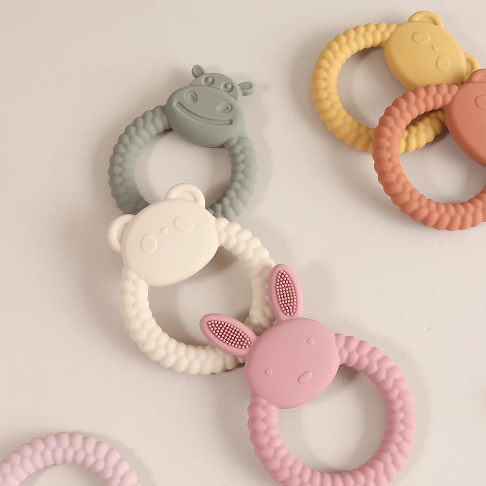 Cute Animal Silicone Teether B - Baby Products Rabbit 评论和价格