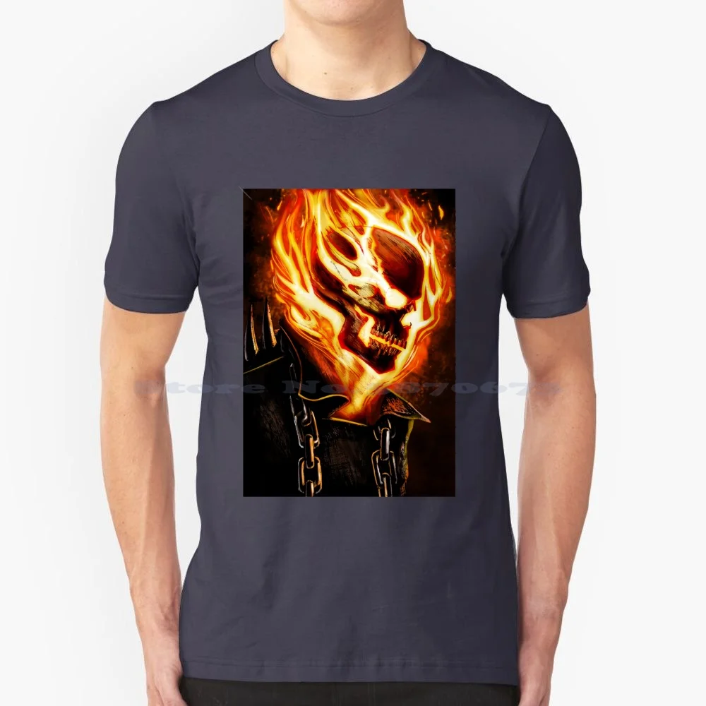 Funny Graphic Gift Ghost Rider Roasted More Then Awesome T Shirt 100% Cotton Tee Funny Graphic Ghost Rider Roasted More Then