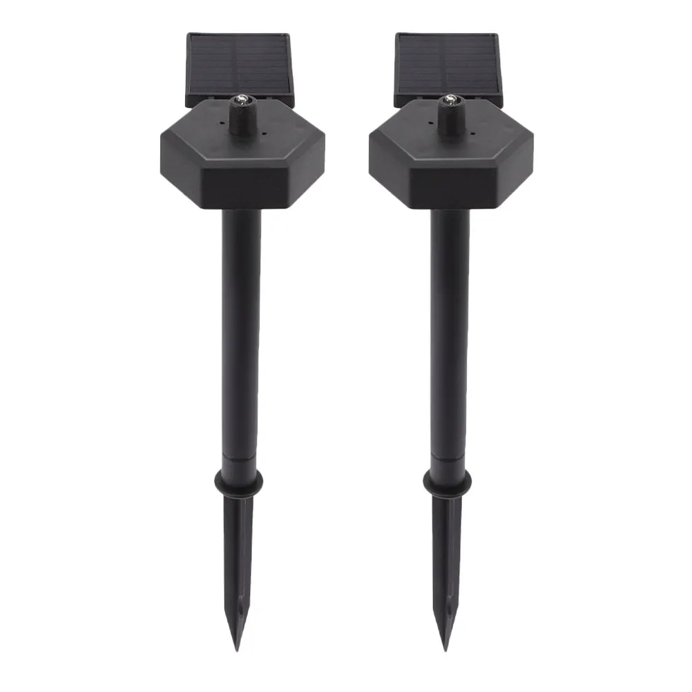 2 Pcs Outdoor Solar Light Garden Lights Decoration Lamp Stake Patio Lawn Decorative