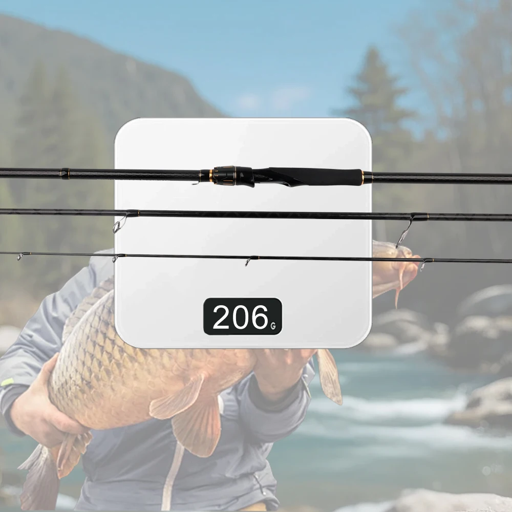 ROLLFISH 3 أقسام البحرية تصفح الصيد رود عالية ألياف الكربون متوسطة العمل الفلين مقبض طويل الصب الصيد رود + 100 متر خط