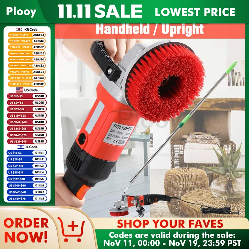 High Pressure Professional Cleaning Machine Sofa Carpet Tile Cleaning Home 2500W High Power Efficient Burnishing Washing Machine