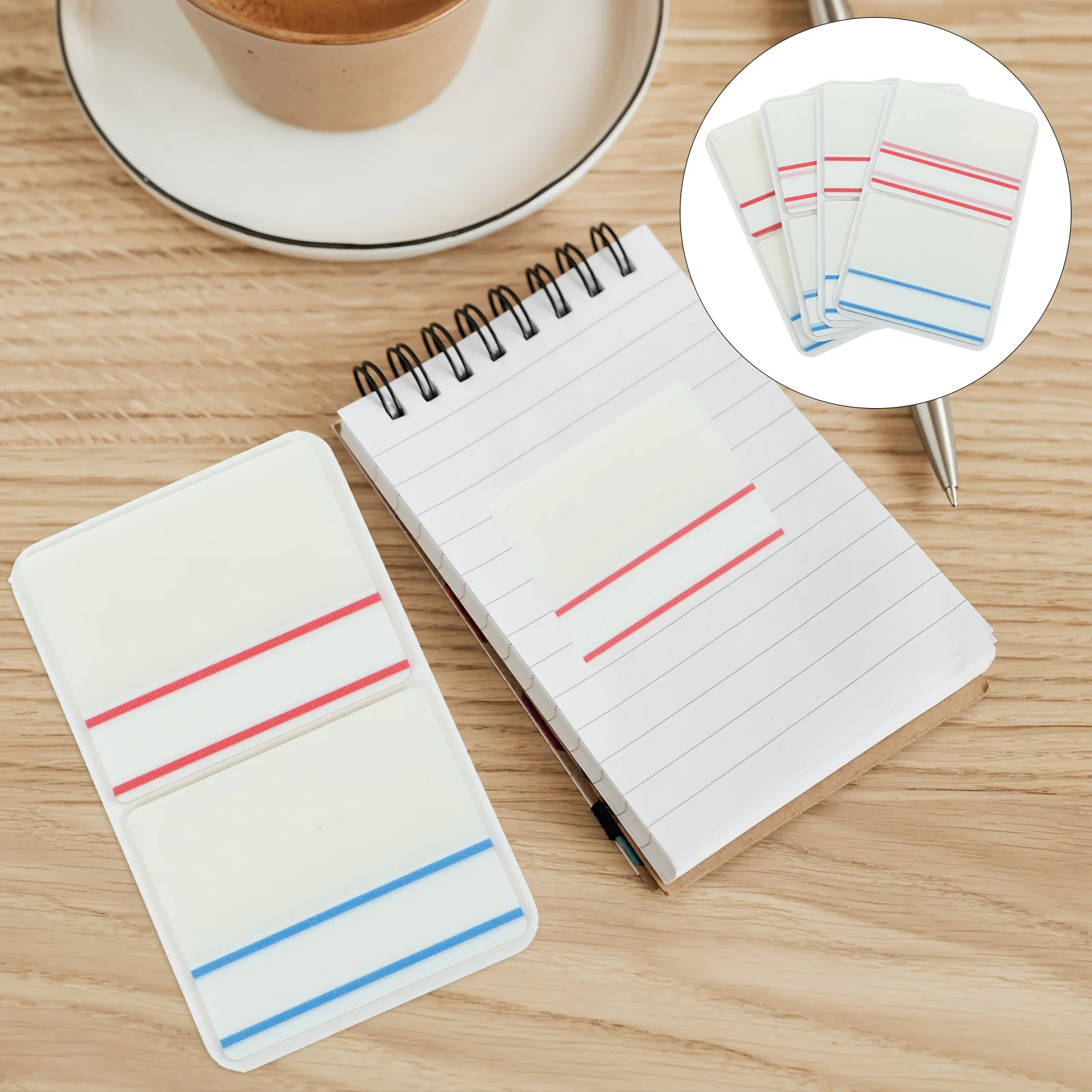 

4 Sheets Writable Colored Book Tabs Sticky Index Tabs For Document Classification Reading Notes Binder Diaries Catalog Marking