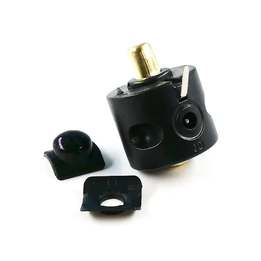 Flashlight 24mm Switch Parts with Charging Port Hole Central Switch Assembly Central Metal Rubber Button Switches