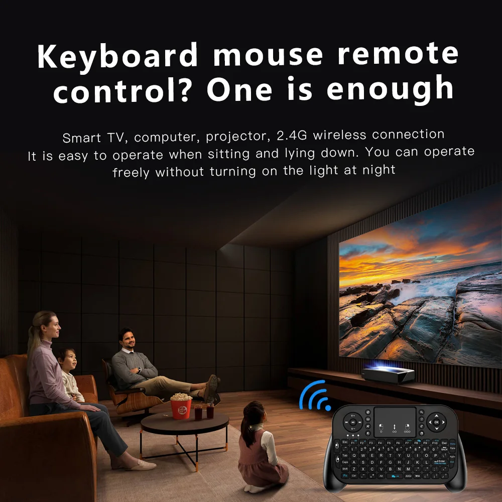 Mini tastiera wireless portatile V8 Stardard versione 2.4G Bluetooth Touchpad Air Mouse telecomando per Android TV Box