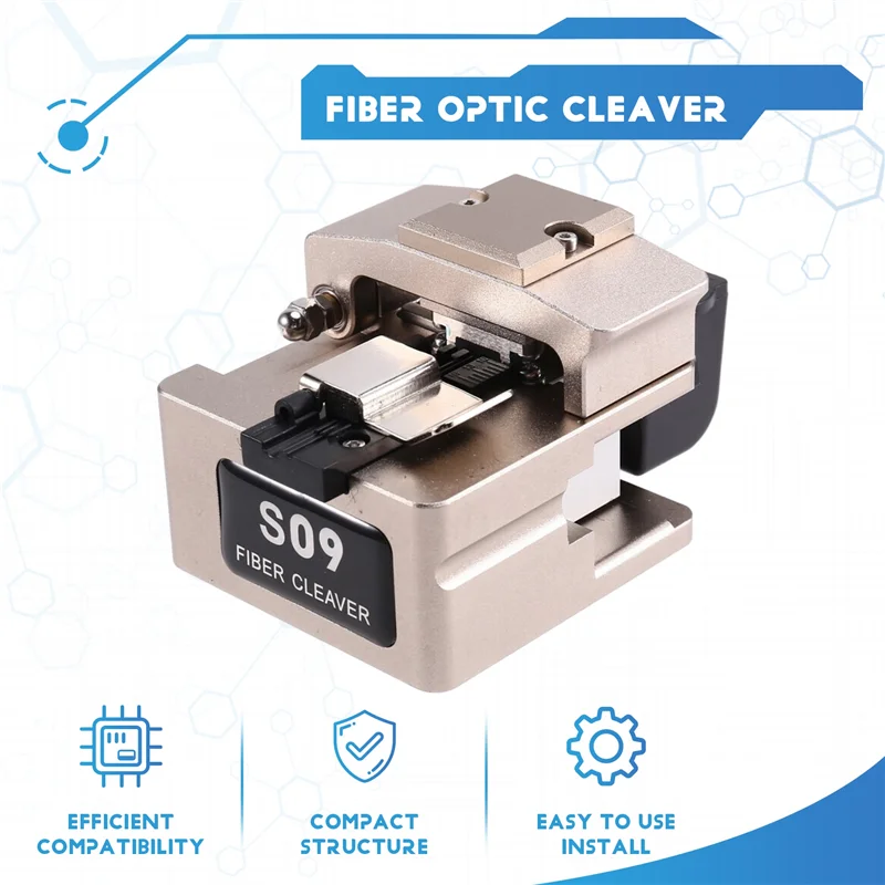 Precyzyjna obcinarka światłowodowa FTTH ABZW S09 do zgrzewarki światłowodowej, przecinak do włókien optycznych.