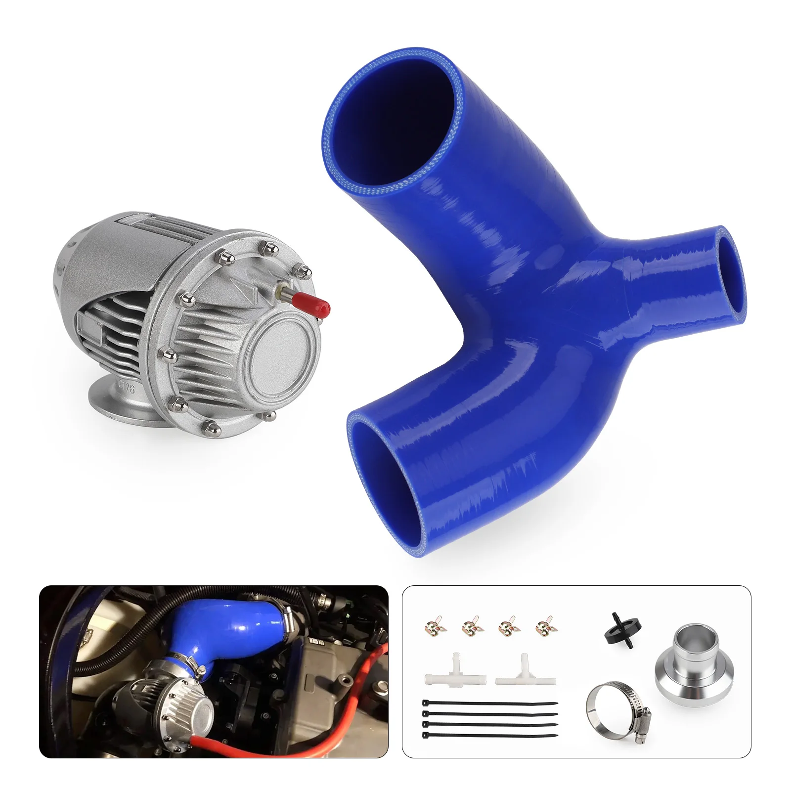 

Aluminum Alloy Supercharger Blow Off Valve kit For FZR FZS Yamaha Svho Sho FX GP1800 BOV Blue