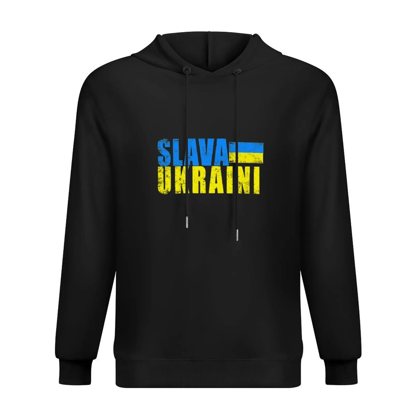 

SLAVA UKRAINI with UKRAINIAN FLAG DISTRESSED Hoodie graphic t shirts men mens clothes fashion men new hoodies and sweatshirts