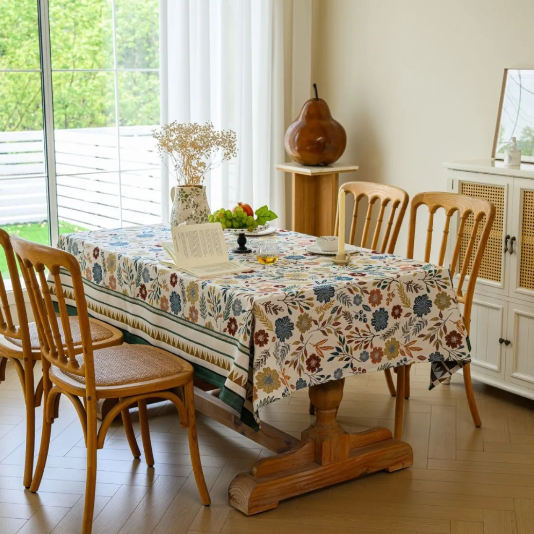 Washable Reusable Rectangular Dining Tablecloth for Home Restaurant Kitchen Room Hotel Decorative Table Cover