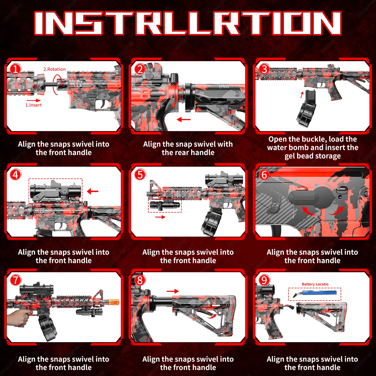 드럼이 포함된 블래스터, 자동 듀얼 모드 블래스터, 야외 활동용 - 야외 팀 게임 및 크리스마스 선물에 적합