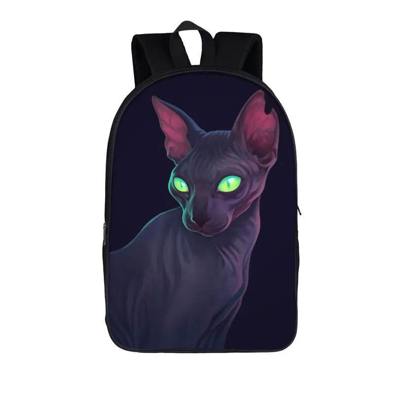 حقيبة ظهر جذابة Sphynx على شكل قطة حقائب مدرسية للطالبات حقائب مدرسية للمراهقات حقيبة Daypack للسيدات حقائب كتف حقيبة ظهر حقيبة كتب