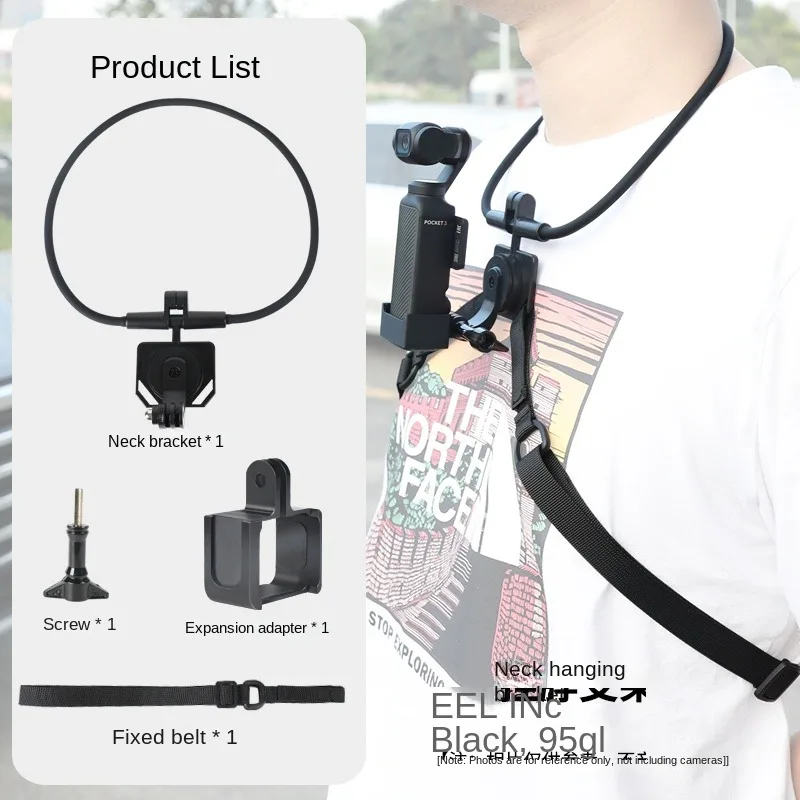 KIPYE Chest Strap Mount Belt for DJI osmo Pocket3 Camera Accessories Chest Harness Pocket 3 Silicone Neck Hold Mount