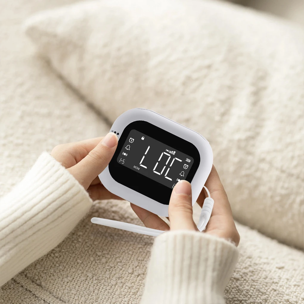 Car Multifunctional Vibration Clock With Hearing Impairments Time Display 12/24-hour Clock Rechargeable Noise Wake-up Artifact